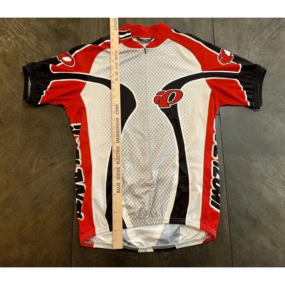 Pearl iZumi Cycling Jersey 3/4 Zip Red & Black Size Large L Made In USA - Picture 8 of 12